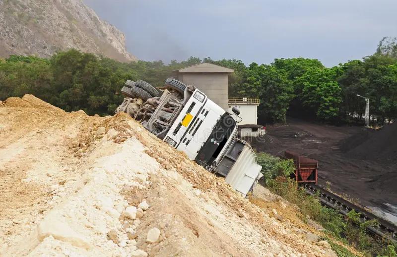 Blind Spots of a Haul Truck